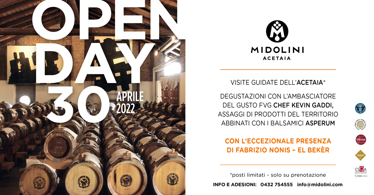 OPEN DAY IN ACETAIA – 30 APRILE 2022